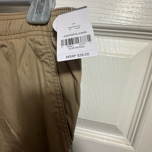 Carters boys tan pants size 12 with tags - Picture 3 of 4